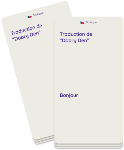 Exemple de Flashcard